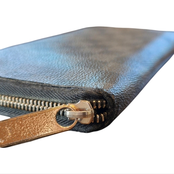 Louis Vuitton Black Gray Graphite Damier Zippy Large Organizer Wallet - Picture 9 of 14